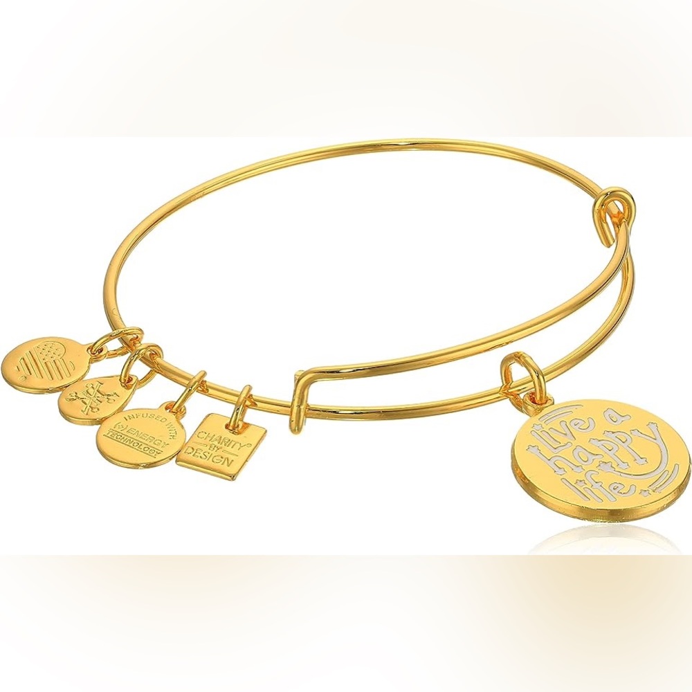 ALEX AND ANI Live a Happy Life Bracelet